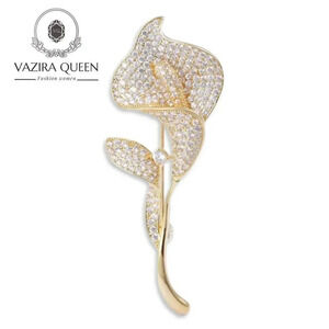 VQ Rhinestones Flower Brooch